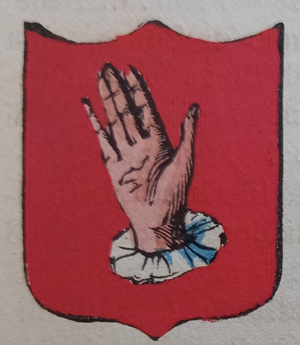 MANCIANO (GR). Stemma miniato. 1 pag. di testo.