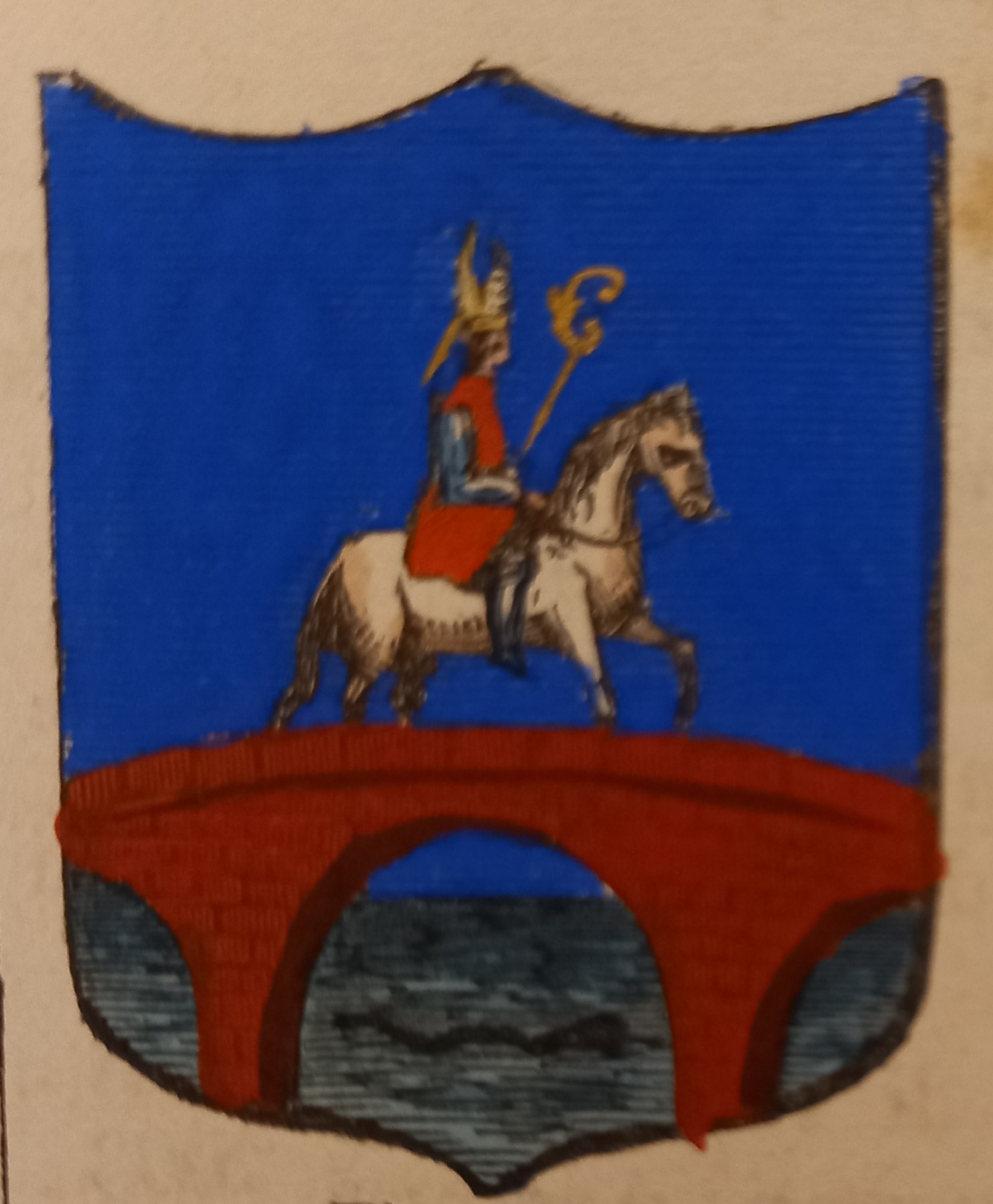 MANFREDONIA (FG). Stemma miniato. 4 pagg. di testo.