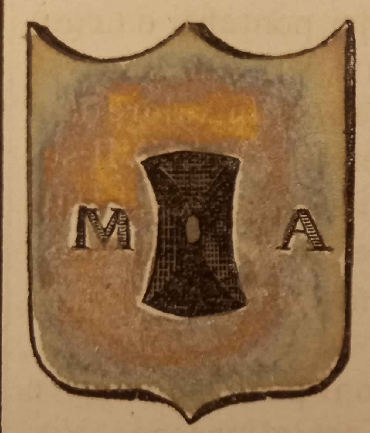 MARLIANA (PT). Stemma miniato. 1 pag. di testo.