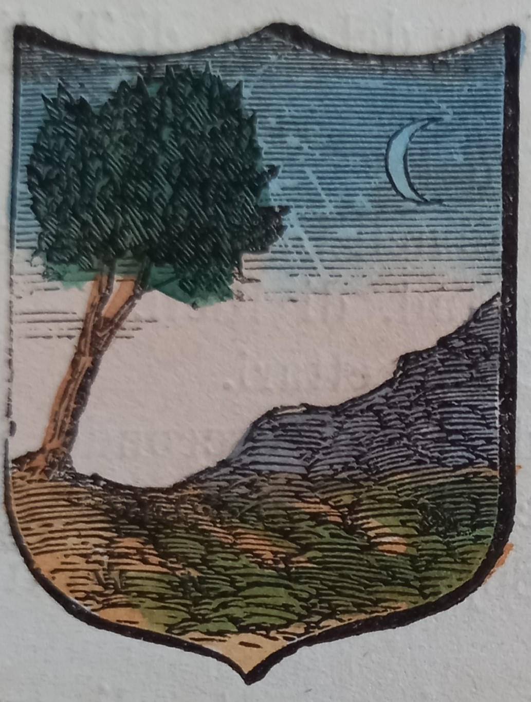 MONTENARS (UD). Stemma miniato. 1 pag. di testo.