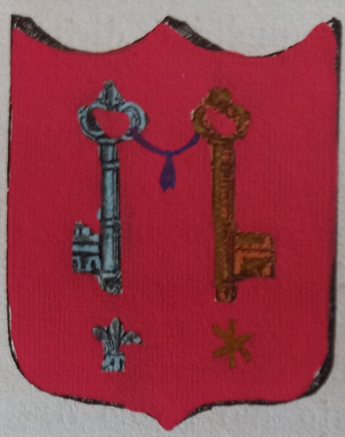 MONTESPERTOLI (FI). Stemma miniato. 2 pagg. di testo.