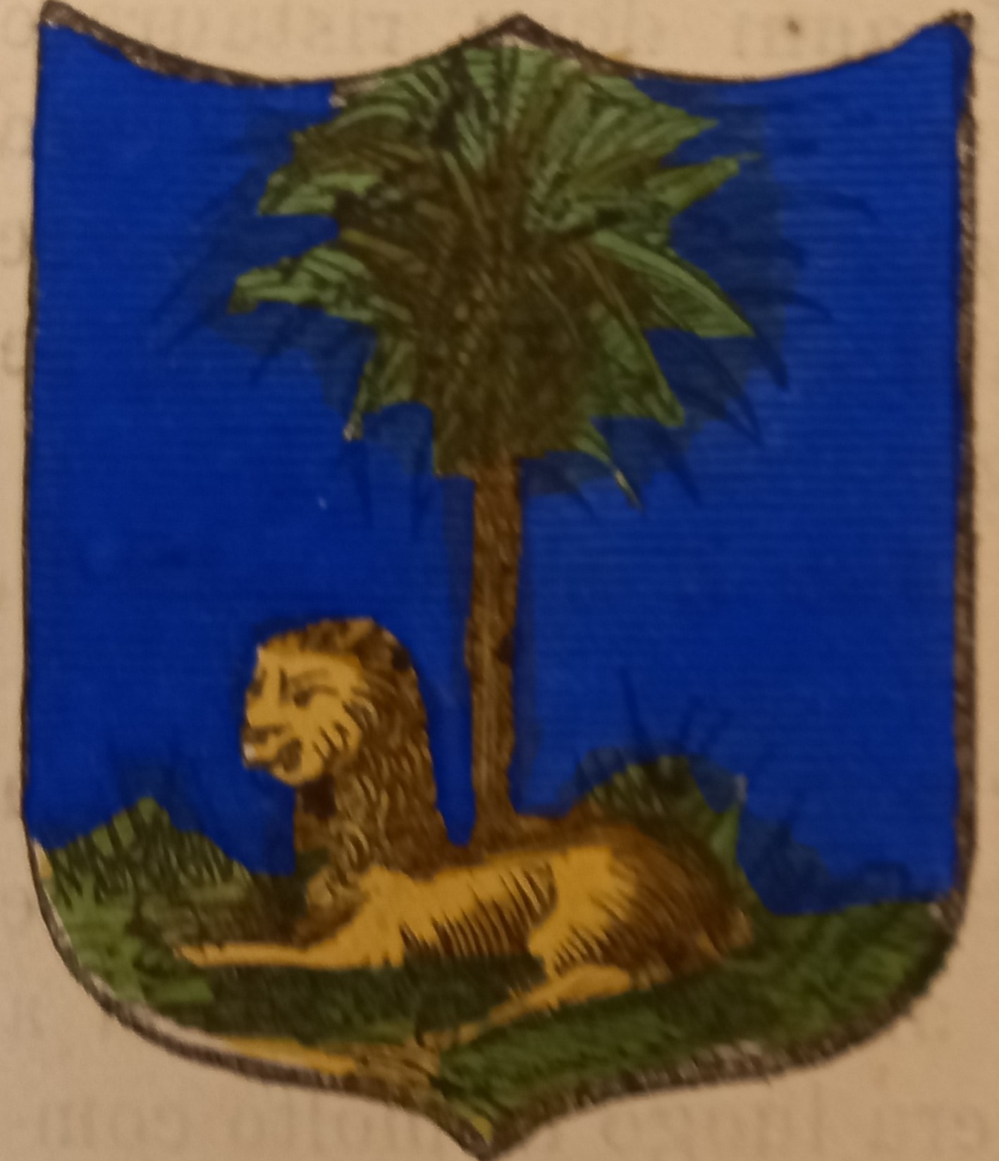 PALMANOVA (UD). Stemma miniato. 2 pagg. di testo.