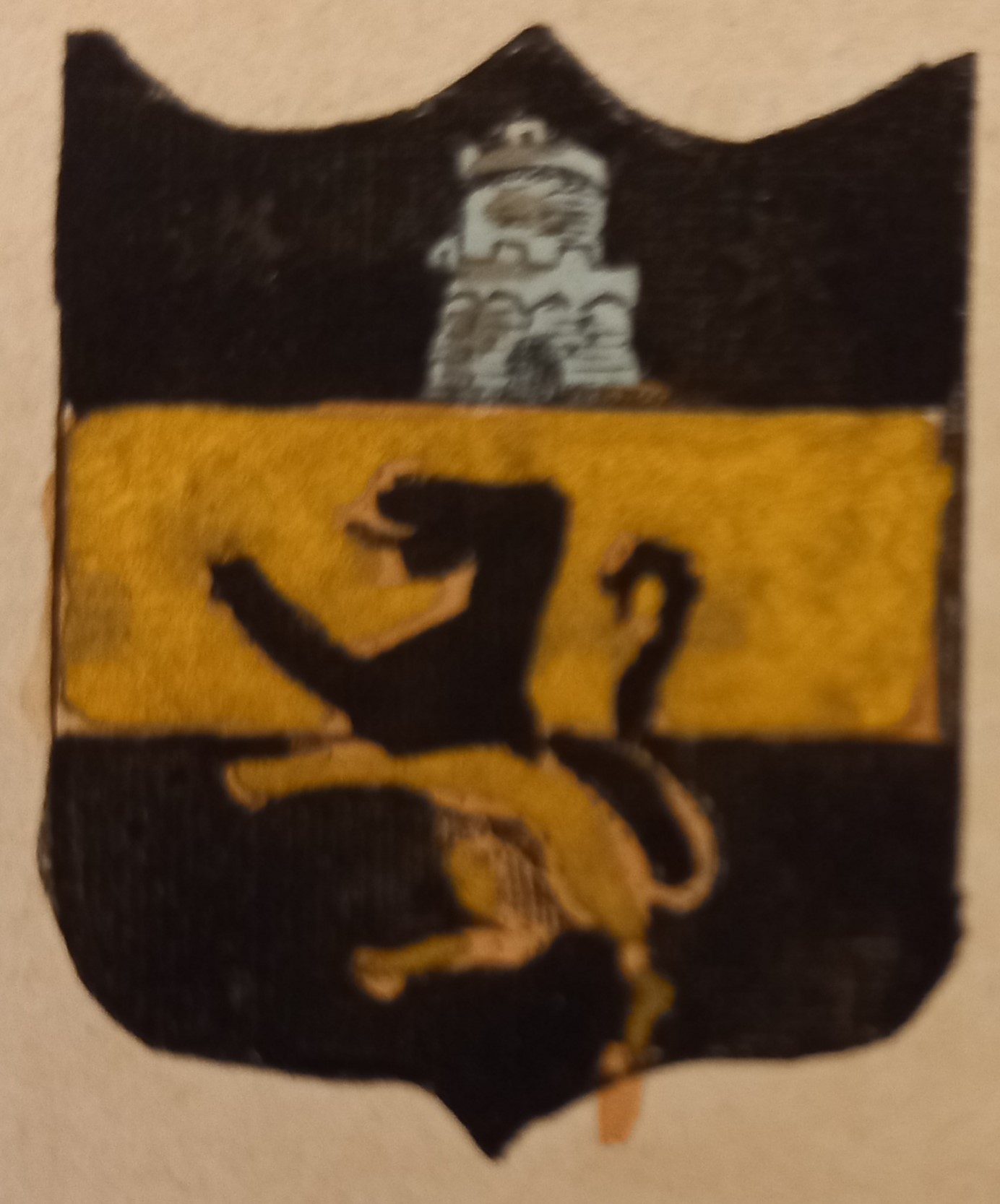 PELAGO (FI). Stemma miniato. 2 pagg. di testo