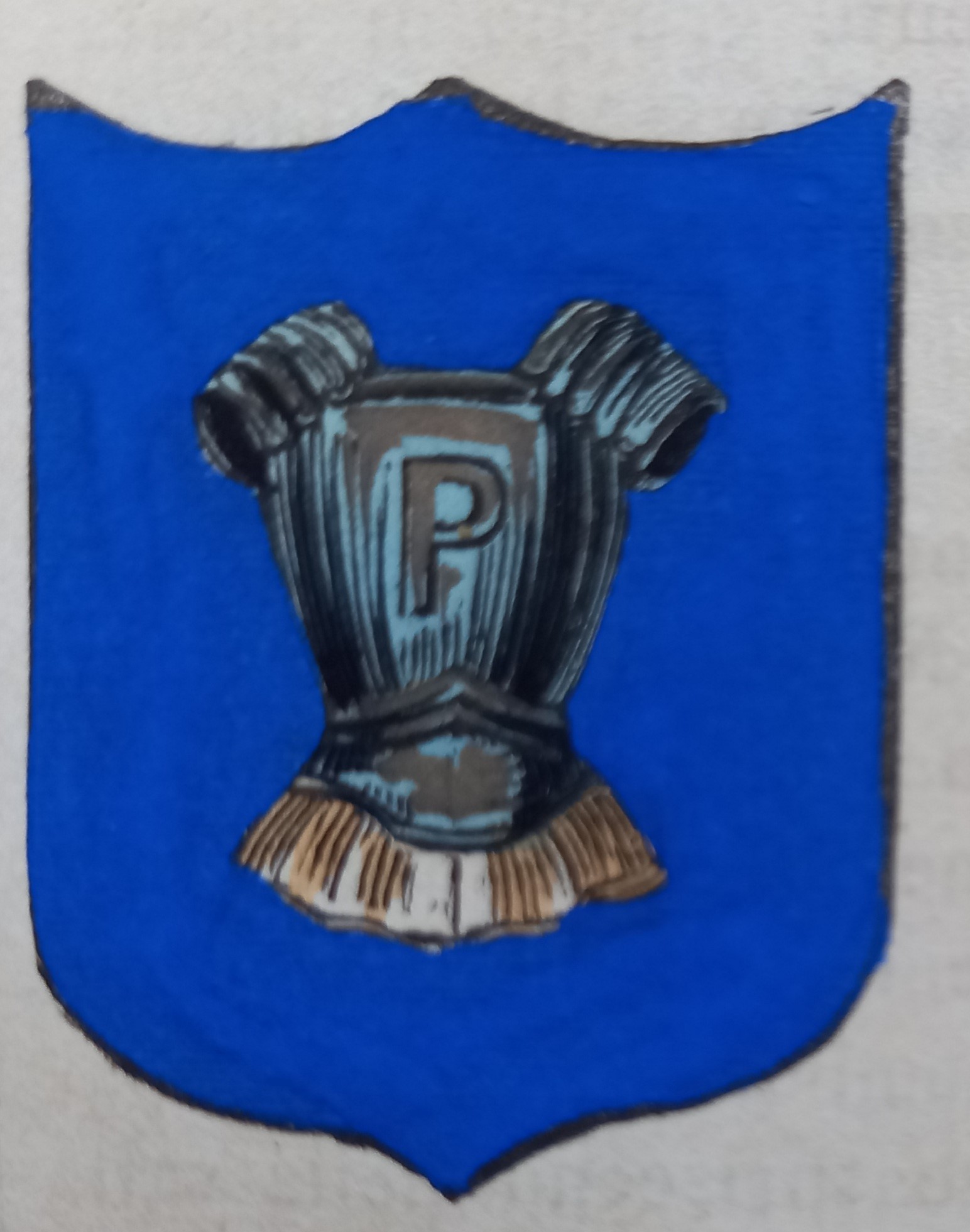 PETTORANO SUL GIZIO (AQ). Stemma miniato. 2 pagg. di testo.