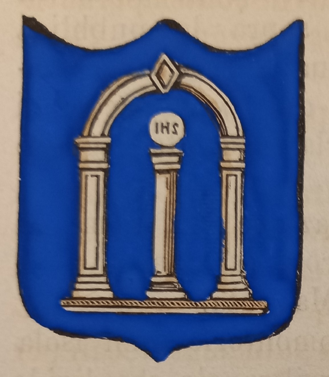 PIETRASANTA (LU). Stemma miniato. 2 pagg. di testo.