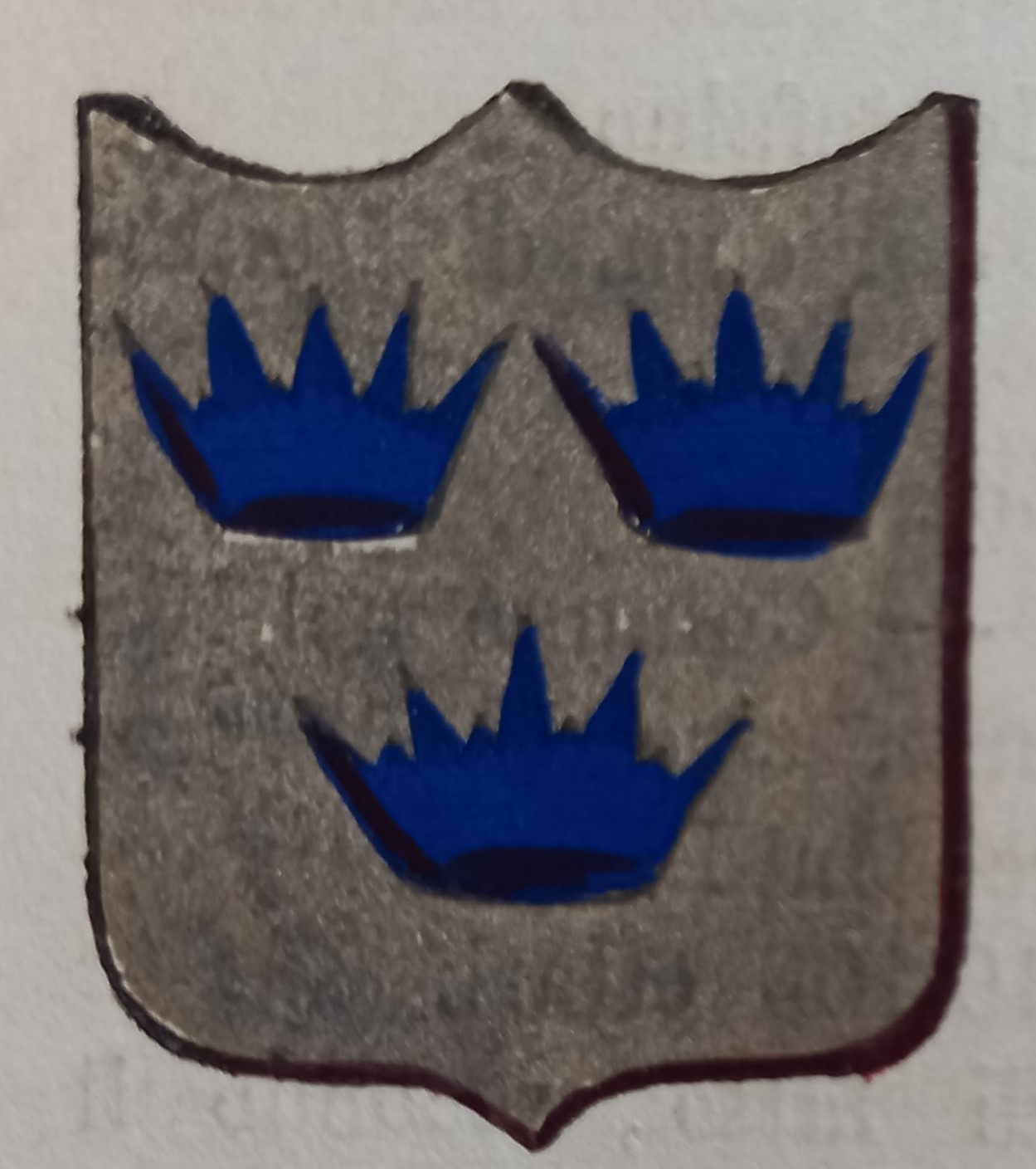 RIGNANO SULL’ARNO (FI). Stemma miniato. 1 pag. di testo.