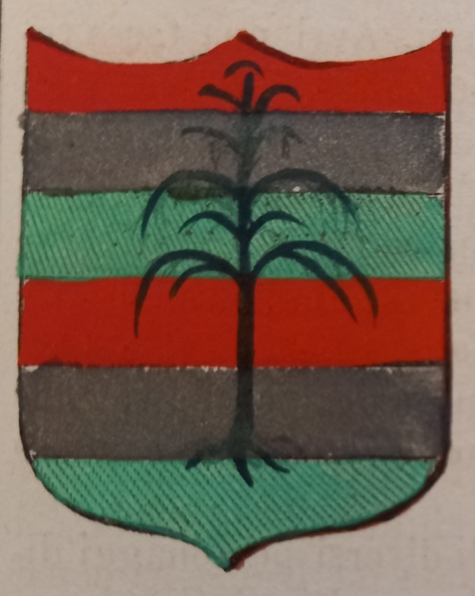 SALASSA (TO). Stemma miniato. 2 pagg. di testo.