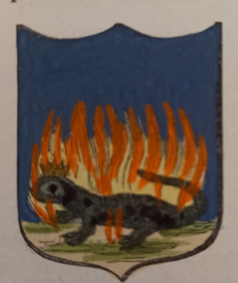 SALSOMAGGIORE (PR). Stemma miniato. 4 pagg. di testo