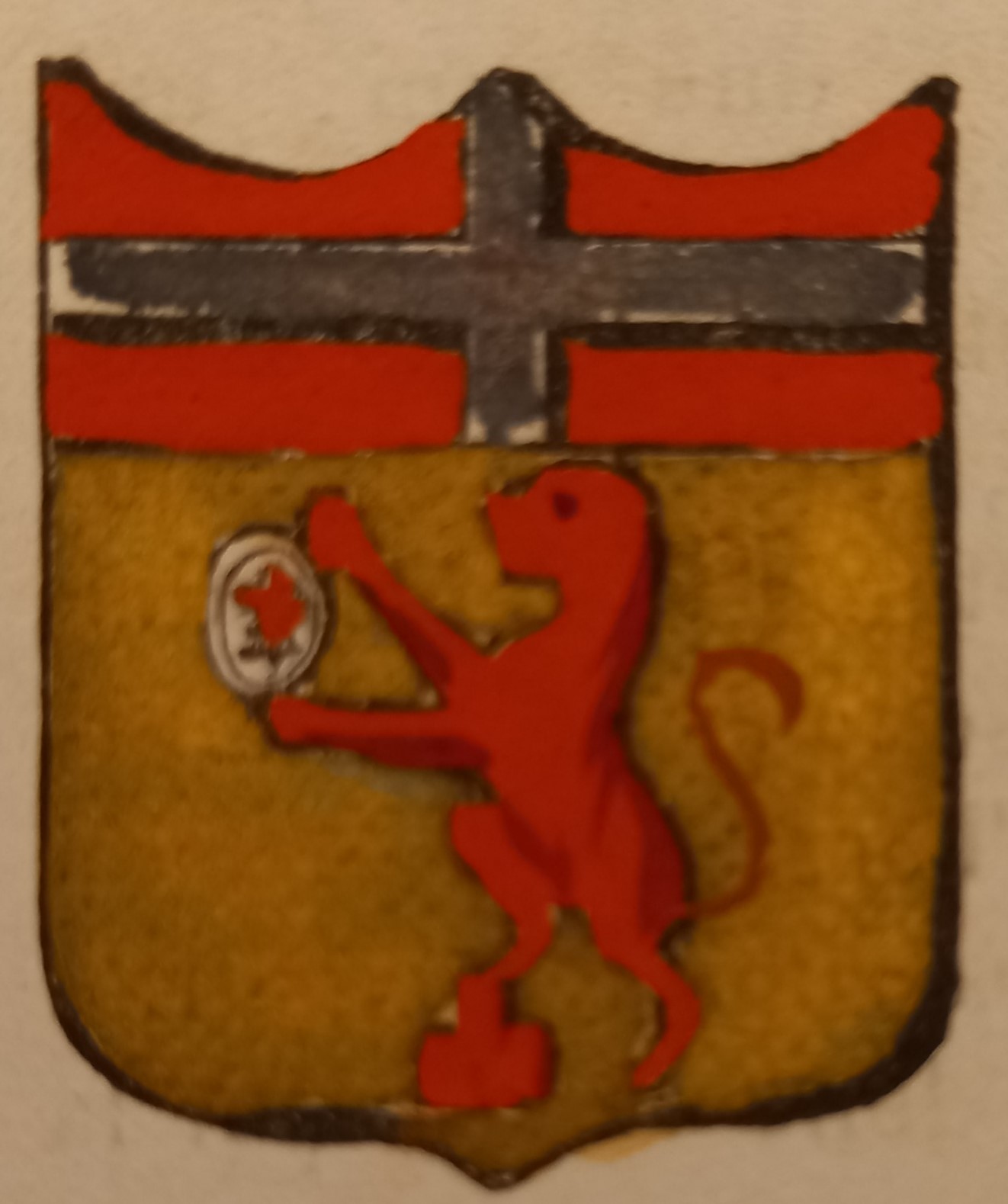 TALLA (AR). Stemma miniato. 2 pagg. di testo.