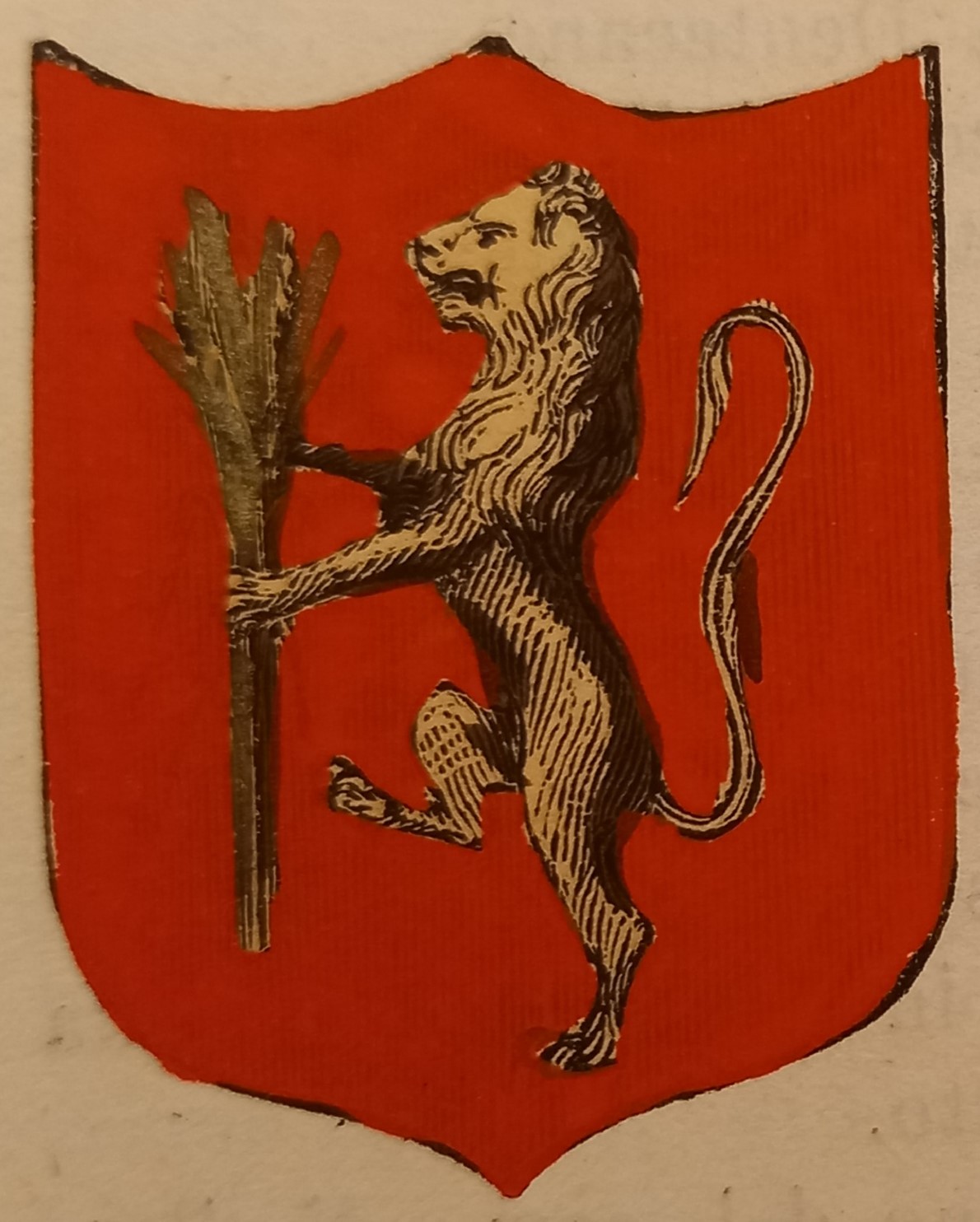 TORRITA (SI). Stemma miniato. 2 pagg. di testo.