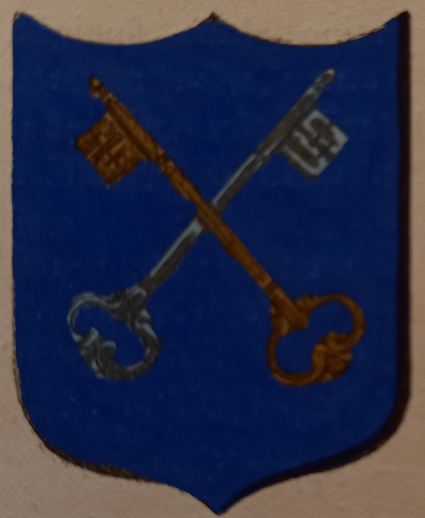 VAGLIA (FI). Stemma miniato. 2 pagg. di testo.