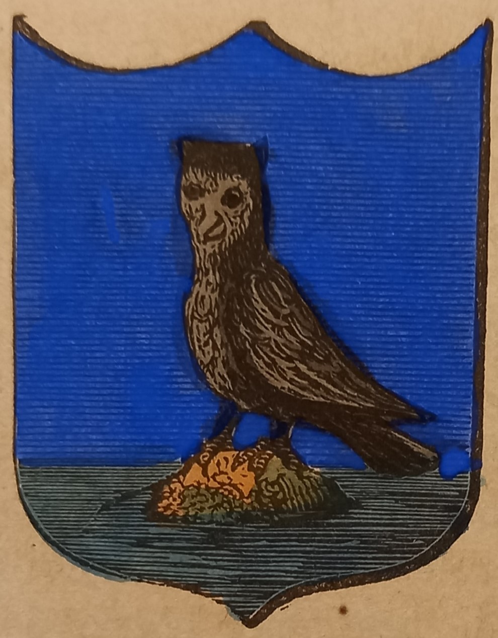 VEGLIA (ISTRIA). Stemma miniato. 1 pag. di testo.