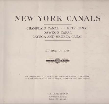 CHARTS OF NEW YORK CANALS Champlain Canal, Erie Canal, Oswego …