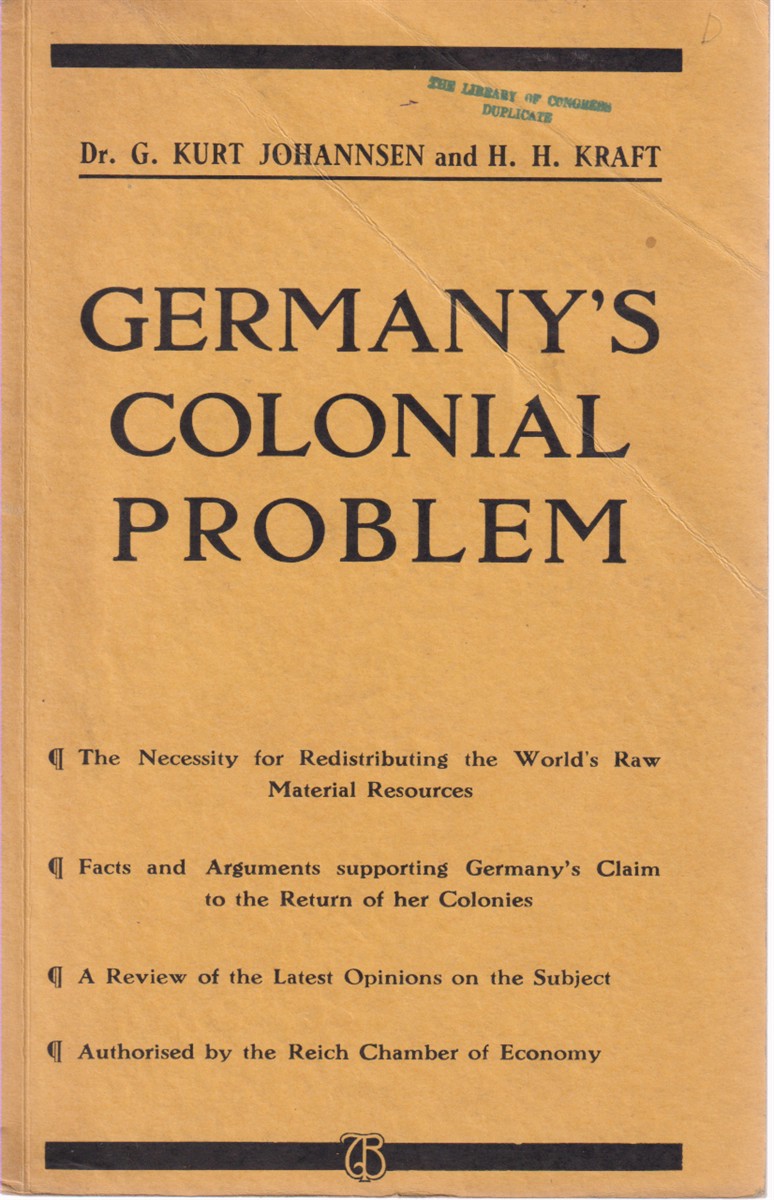 GERMANY'S COLONIAL PROBLEM