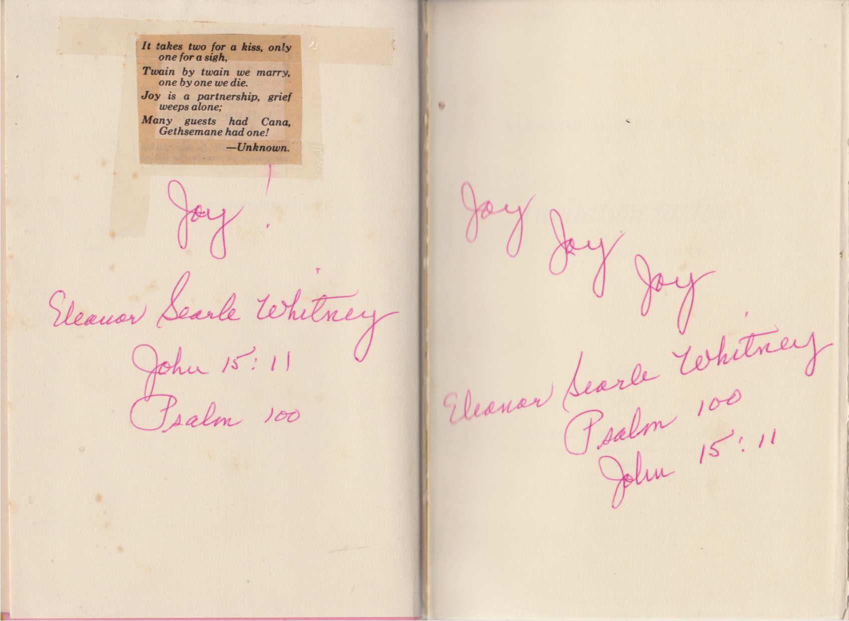 INVITATION TO JOY A Personal Story