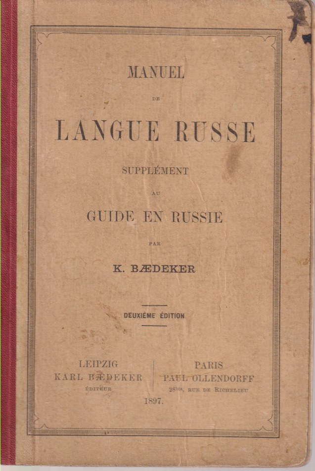 MANUEL DE LANGE RUSSE Supplément Au Guide En Russie