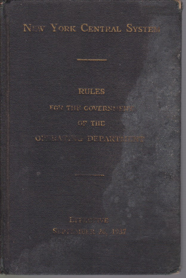 NEW YORK CENTRAL SYSTEM Rules for the Government of the …