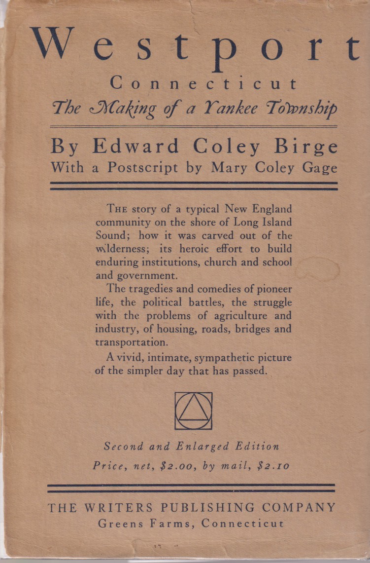 WESTPORT CONNECTICUT The Making of a Yankee Township