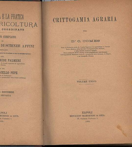 CRITTOGAMIA AGRARIA