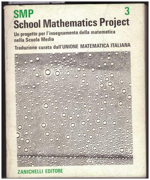 SCHOOL MATHEMATICS PROJECT Vol. III Un progetto per l'insegnamento della …