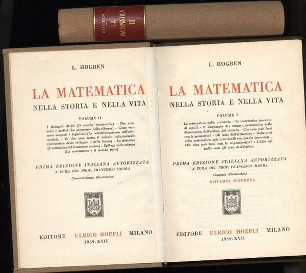 LA MATEMATIVA NELLA STORIA E NELLA VITA 2voll.
