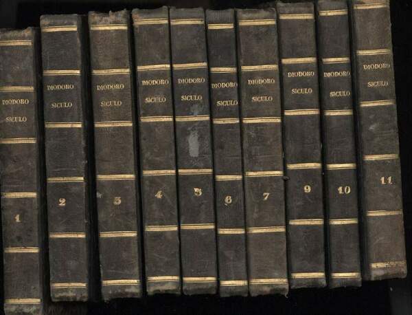 BIBLIOTECA STORICA DI DIODORO SICULO volgarizzata dal Cav. Compagnoni-10 tomi(1830/1833)