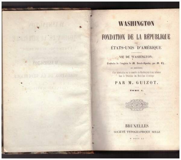 WASHINGTON Fondation de la Republique des Etats-Unis d'Amérique (1851)