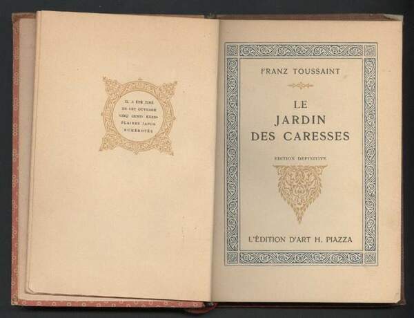 LE JARDIN DES CARESSES (1921)