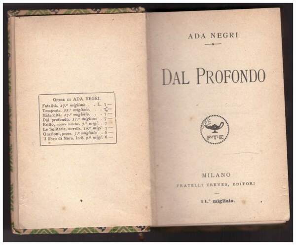 DAL PROFONDO (1921)