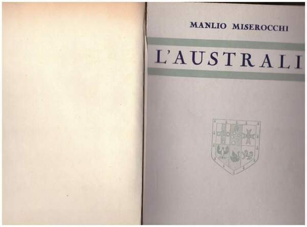 AUSTRALIA CONTINENTE MINORENNE (1940)