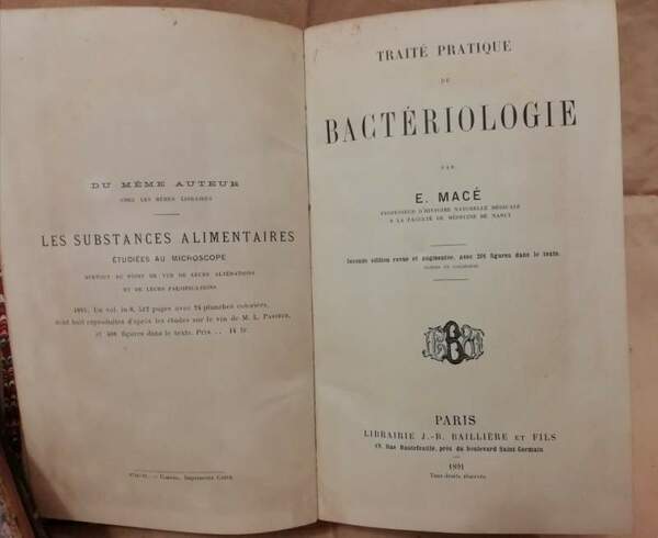 TRAITE PRATIQUE DE BACTERIOLOGIE (1891)