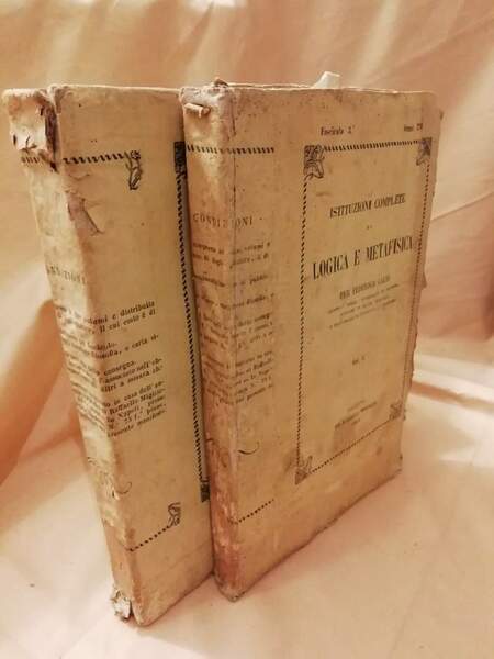 ISTITUZIONI COMPLETE DI LOGICA E METAFISICA(1858)