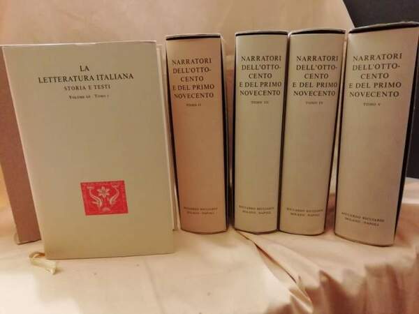 NARRATORI DELL'OTTOCENTO E DEL PRIMO NOVECENTO 5 voll. (1961)
