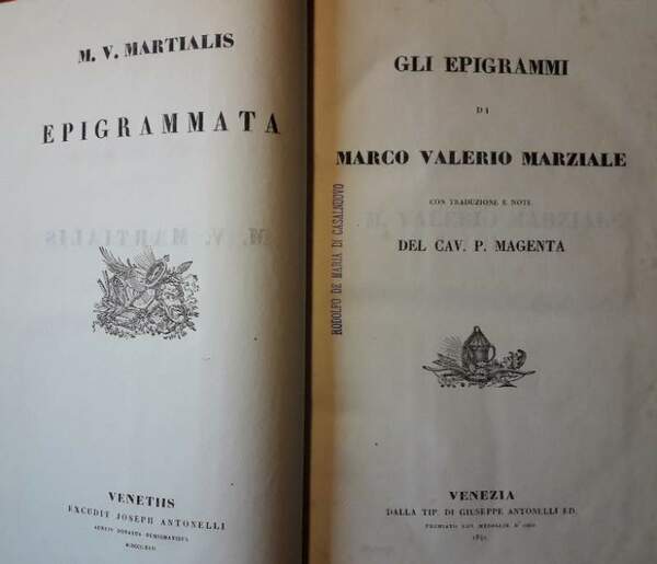 GLI EPIGRAMMI DI MARCO VALERIO MARZIALE CON TRADUZIONE E NOTE …