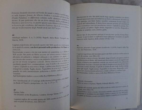 LE LEGATURE PREGIATE DELLA BIBLIOTECA DI NAPOLI DAL 1770 AL …