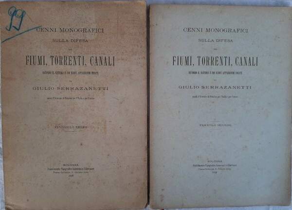 CENNI MONOGRAFICI SULLA DIFESA DEI FIUMI, TORRENTI, CANALI SECONDO IL …