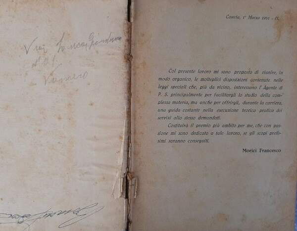 LEGGI DI POLIZIA-SERVIZI TECNICI-POLIZIA GIUDIZIARIA(s.d. ? 1931)