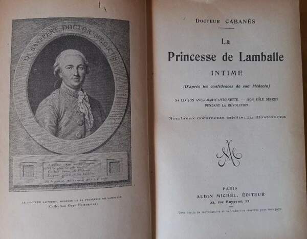 LA PRINCESSE DE LAMBALLE-INTIME