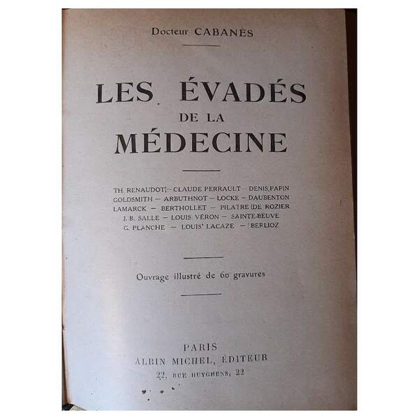 LES EVADES DE LA MEDICINE(1931)