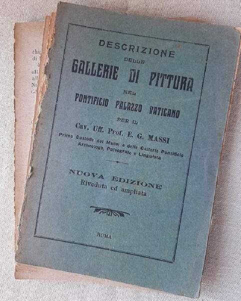 DESCRIZIONE DELLE GALLERIE DI PITTTURA NEL PONTIFICIO PALAZZO VATICANO