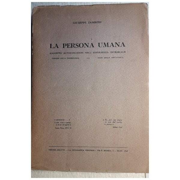 LA PERSONA UMANA(1940)