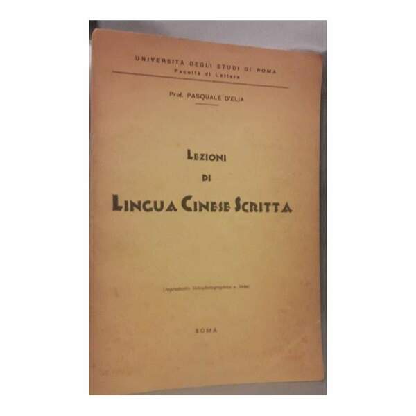 LEZIONI DI LINGUA CINESE SCRITTA(1960)