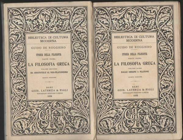 LA FILOSOFIA GRECA (1938)