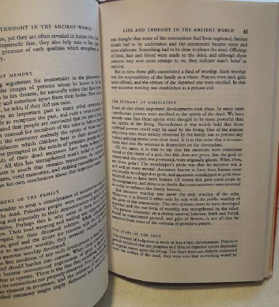LIFE AND THOUGHT IN THE ANCIENT WORLD(1964)