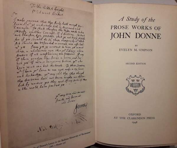 A STUDY OF THE PROSE WORKS OF JOHN DONNE( 1948)