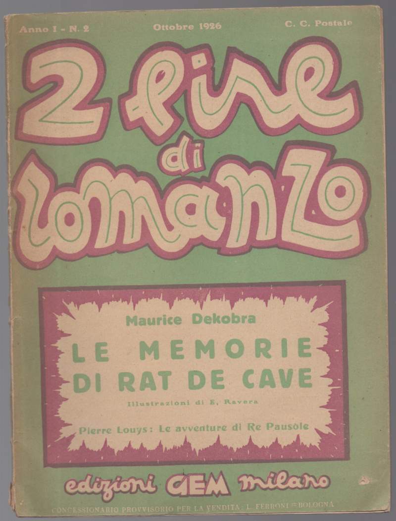 2 LIRE DI ROMANZO Anno I - N. 2 Ottobre …