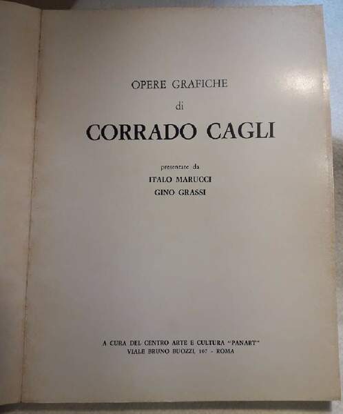 OPERE GRAFICHE DI CORRADO CAGLI(anni '70)