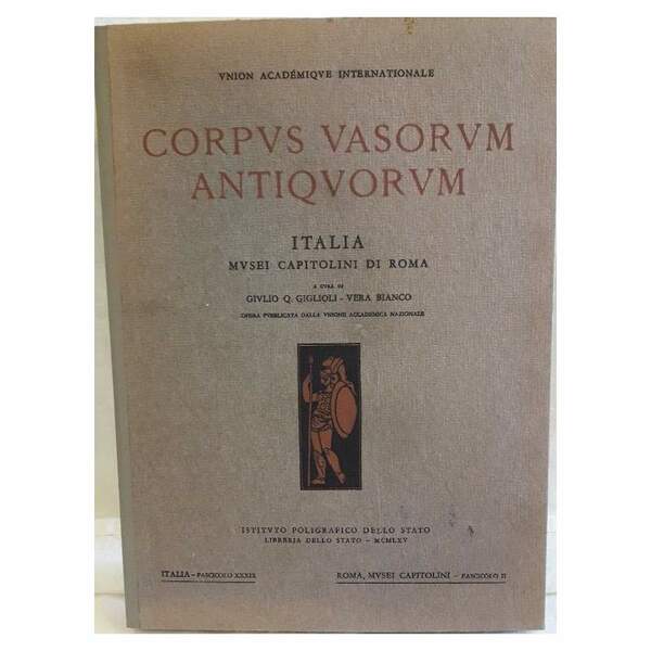 CORPUS VASORUM ANTIQUORUM-ITALIA MUSEI CAPITOLINI DI ROMA( 1965)