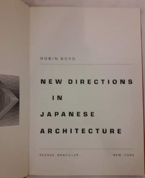 NEW DIRECTIONS IN JAPANESE ARCHITECTURE(1968)