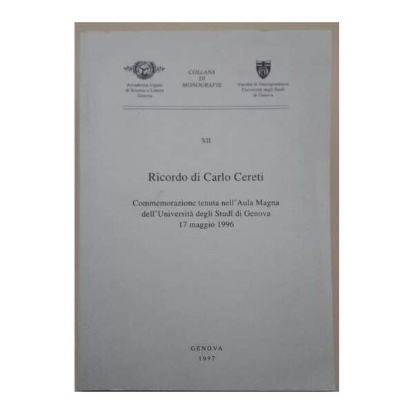 RICORDO DI CARLO CERETI(1996)